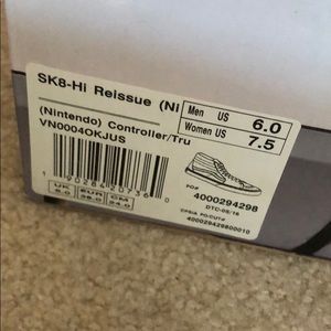Hi-top vans (Nintendo controller edition) size 6y